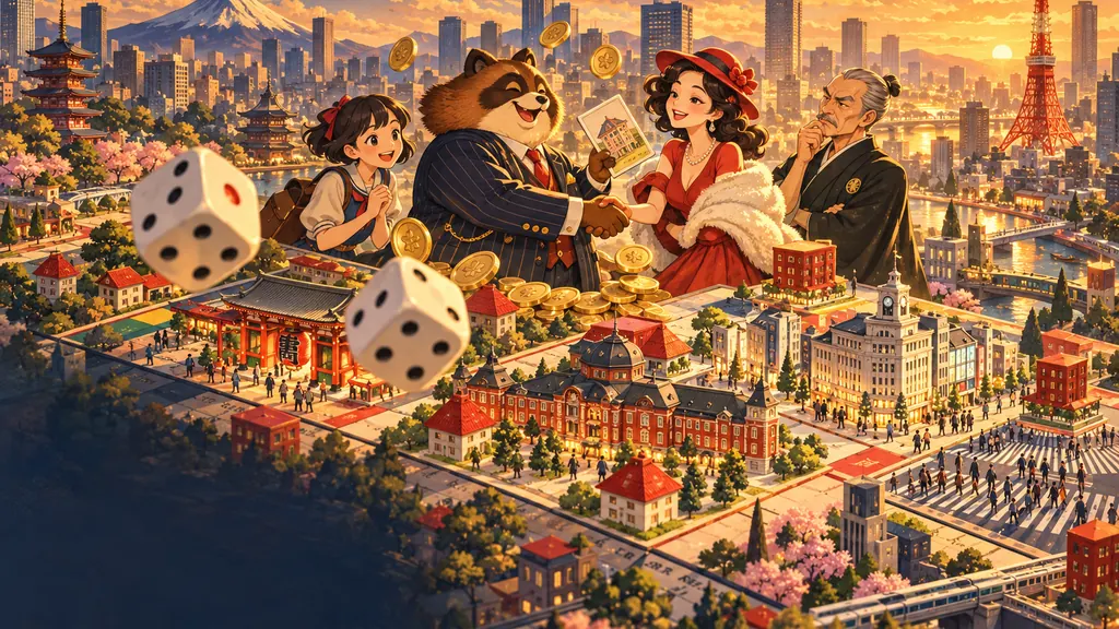 東京まるごと地主ゲームの絵